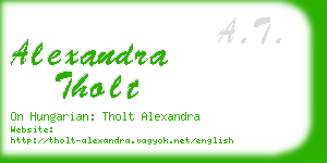 alexandra tholt business card